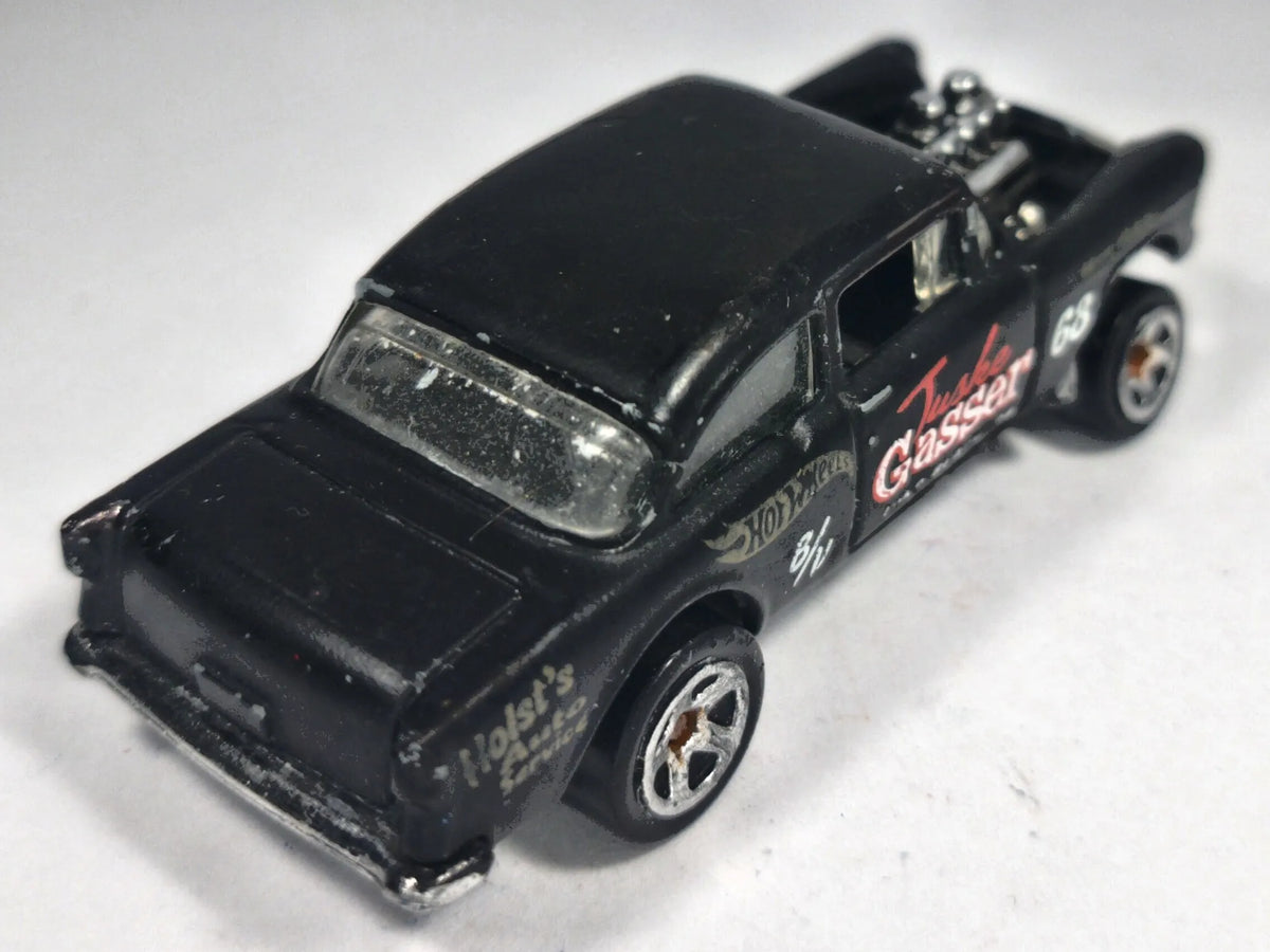 CHEVROLET BEL AIR GASSER, Hot Wheels 2012, Die cast X1634, Czarny, 1:64 – zdjęcie 3
