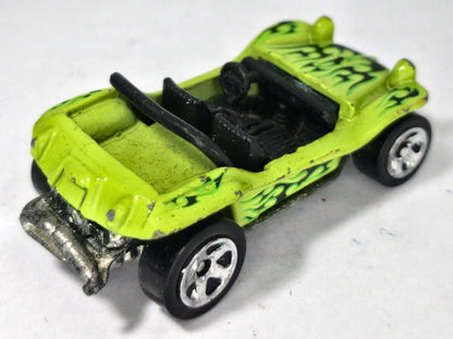 MEYERS MANX BUGGY METAL METAL Hot Wheels Made in Meksyk 2002 Zielony 1:64 – zdjęcie 3
