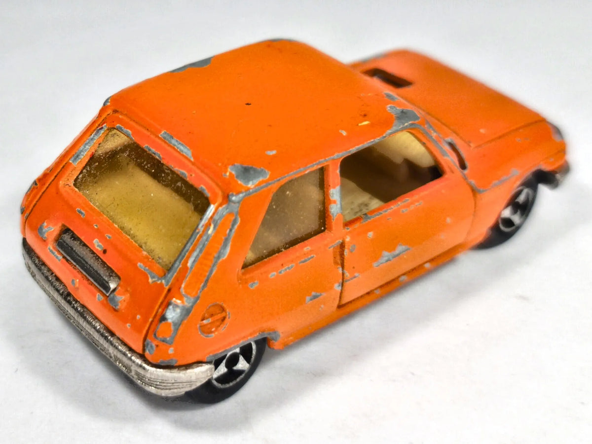 RENAULT 5 Majorette '80 Pomarańczowy 1:55 Made in France 2xMetal – zdjęcie 3