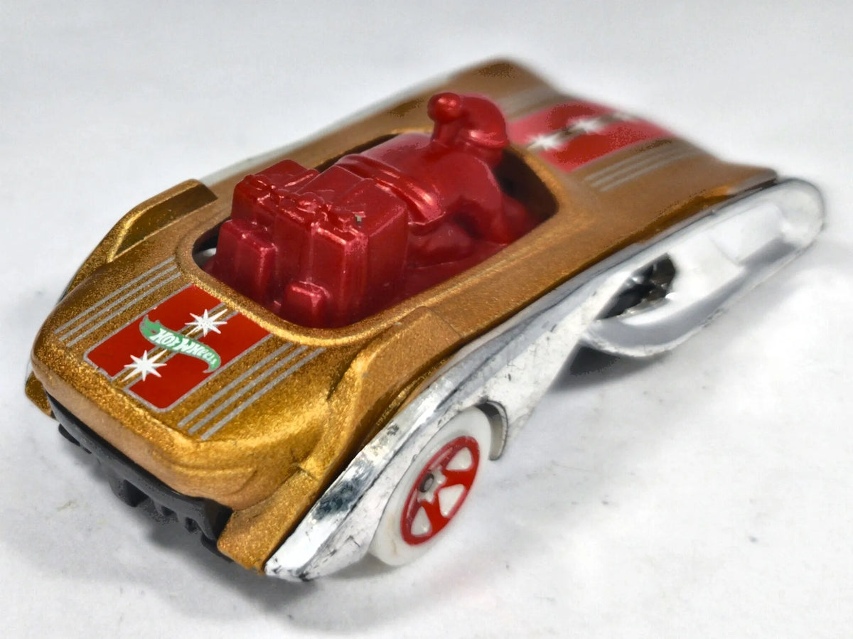 Rockin' Santa Sled Hot Wheels 1:64 Luzak Złoty – zdjęcie 3