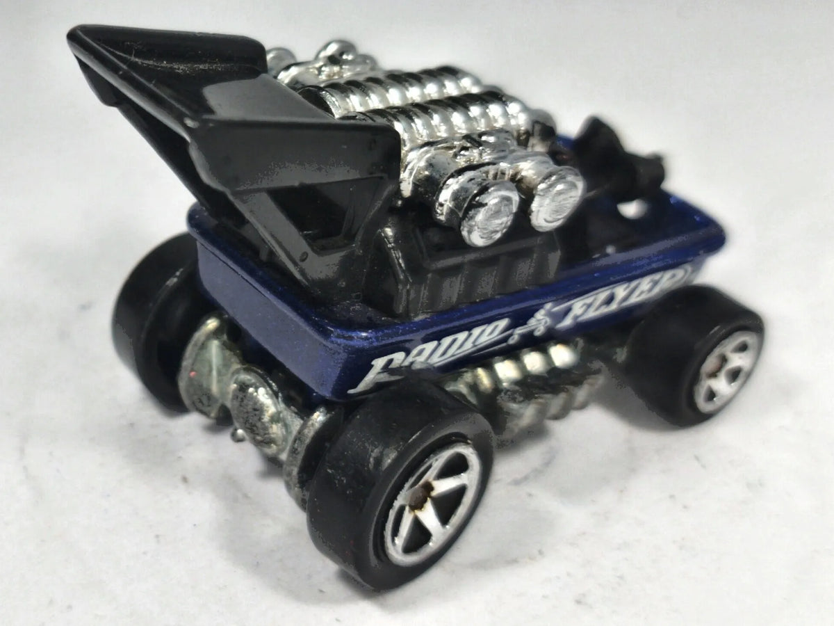 Radio Flyer Wagon Hot Wheels 2006 1:64 fantasy car Luzak Niebieski – zdjęcie 3