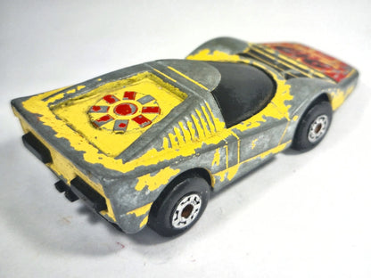 SUPER G.T., Matchbox 1985, Vintage Die cast BP 31/32, Szary, 1:64, Resoraki – zdjęcie 3