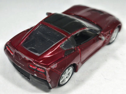2014 Corvette Stingray Bburago 1:60 Luzak Bordowy – zdjęcie 3