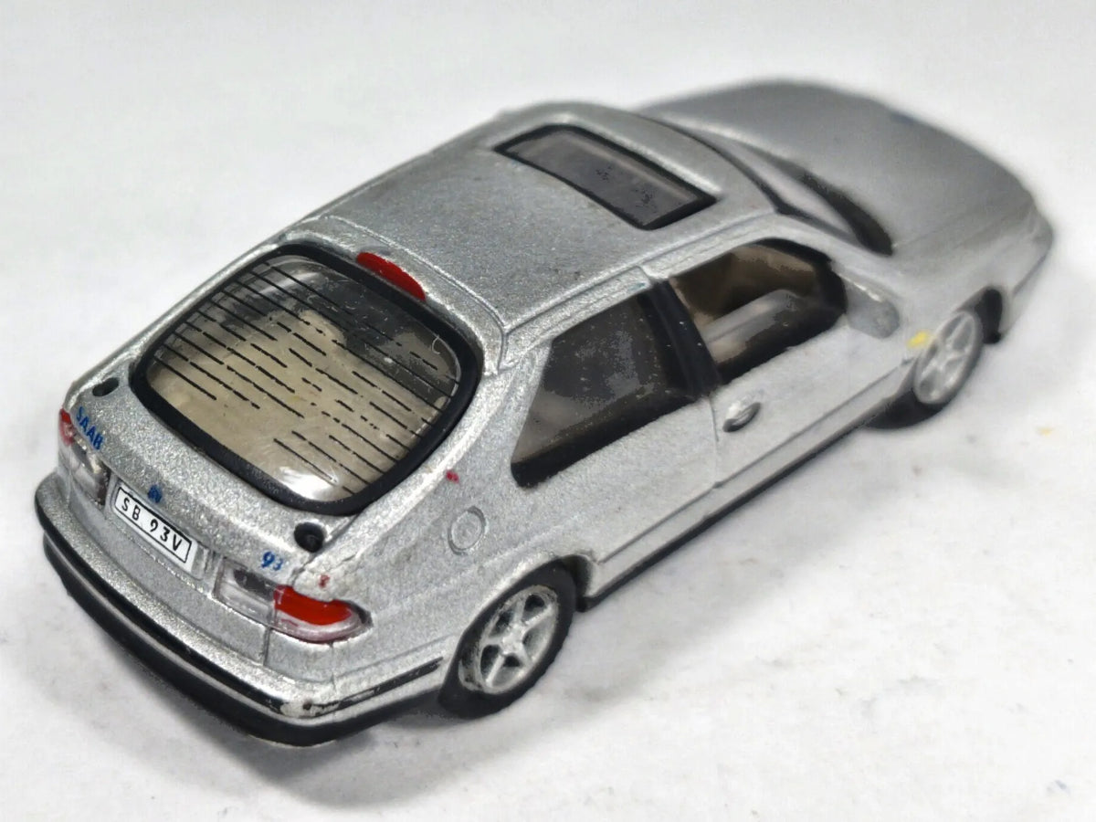 Saab 9-3 Coupé Hongwell 1:72 Luzak Srebrny – zdjęcie 3