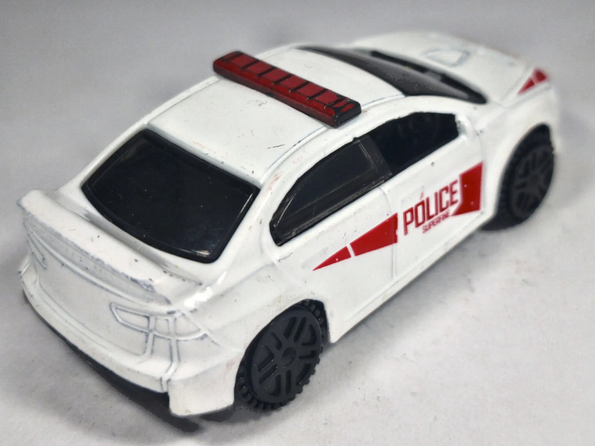 Jak Mitsubishi Lancer Evolution X Police, Die cast, Biały, 1:64, Resoraki – zdjęcie 3