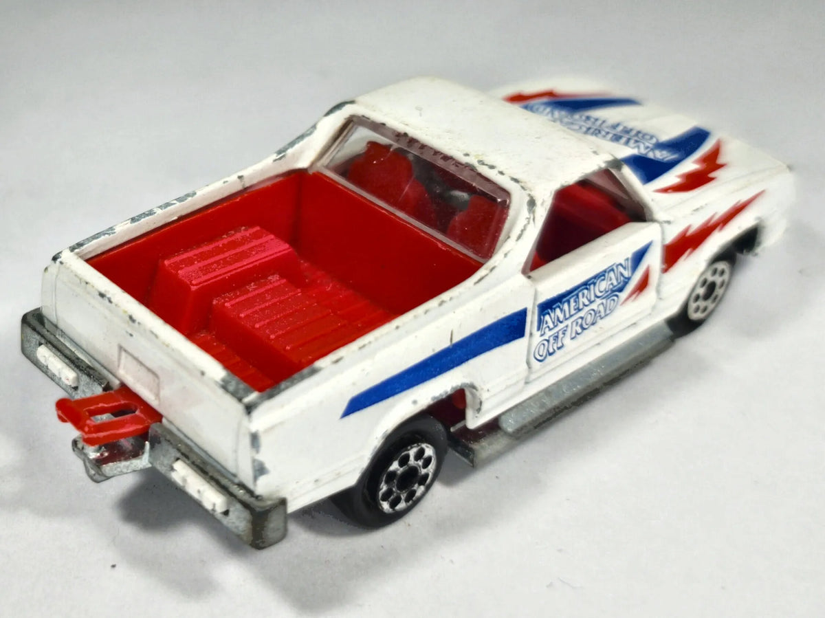 El Camino Ss Majorette '70 Biały 1:59 Made in France 2xMetal – zdjęcie 3