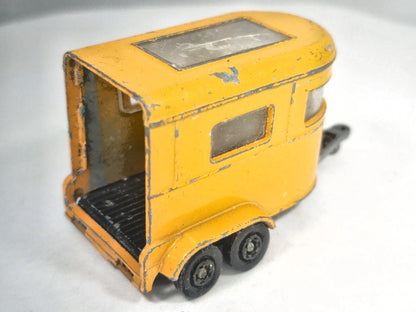 PONY TRAILER, Matchbox, Made in England, Die cast, Żółty, 1:64, Resoraki – zdjęcie 3