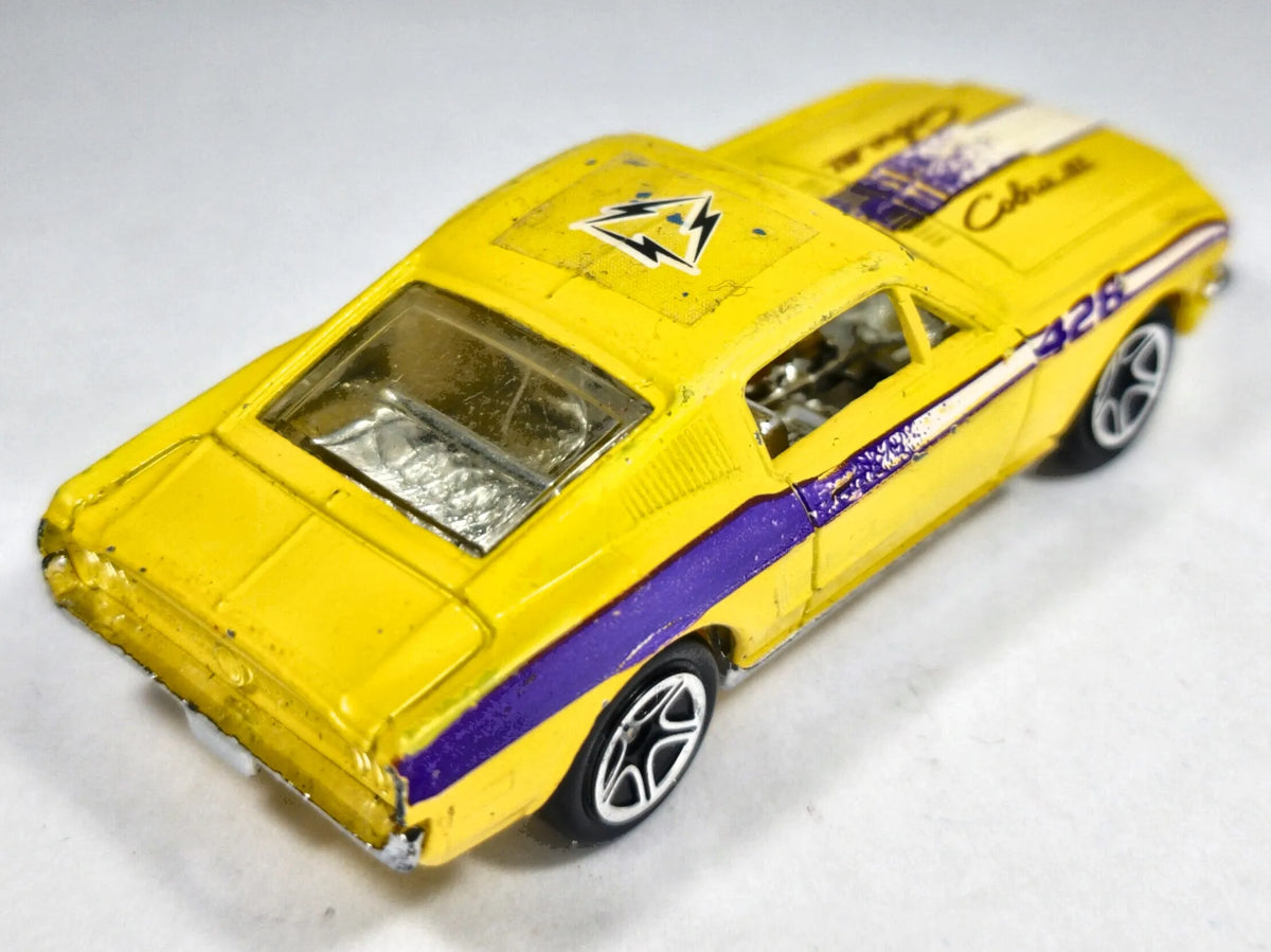 '68 FORD MUSTANG COBRA JET, Matchbox, Die cast, Żółty, 1:64, Resoraki – zdjęcie 3