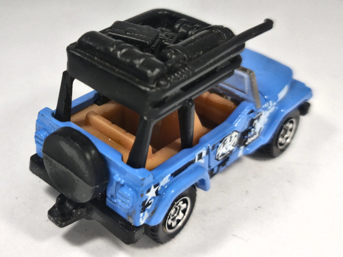Jeep Scrambler Matchbox 2003 First Editions 1:64 Jeep 4x4 Luzak Niebieski – zdjęcie 3