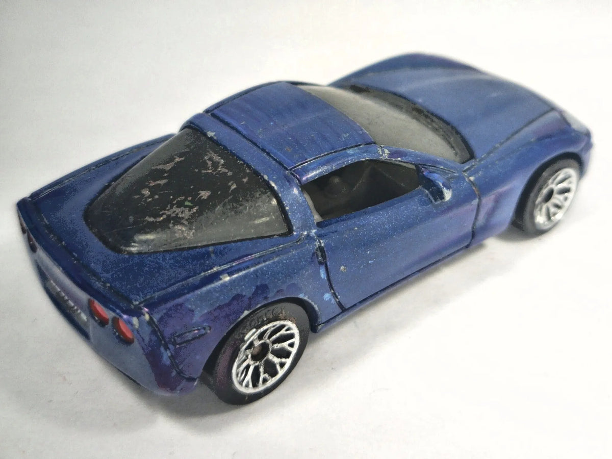 CHEVROLET CORVETTE, Matchbox 2003, Die cast MB630, Niebieski, 1:64 – zdjęcie 3