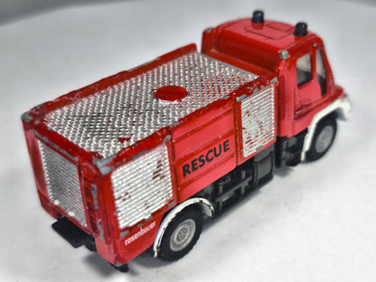 MERCEDES UNIMOG RESCUE TRUCK, Siku, Die cast 1050, Czerwony, 1:87, Resoraki – zdjęcie 3