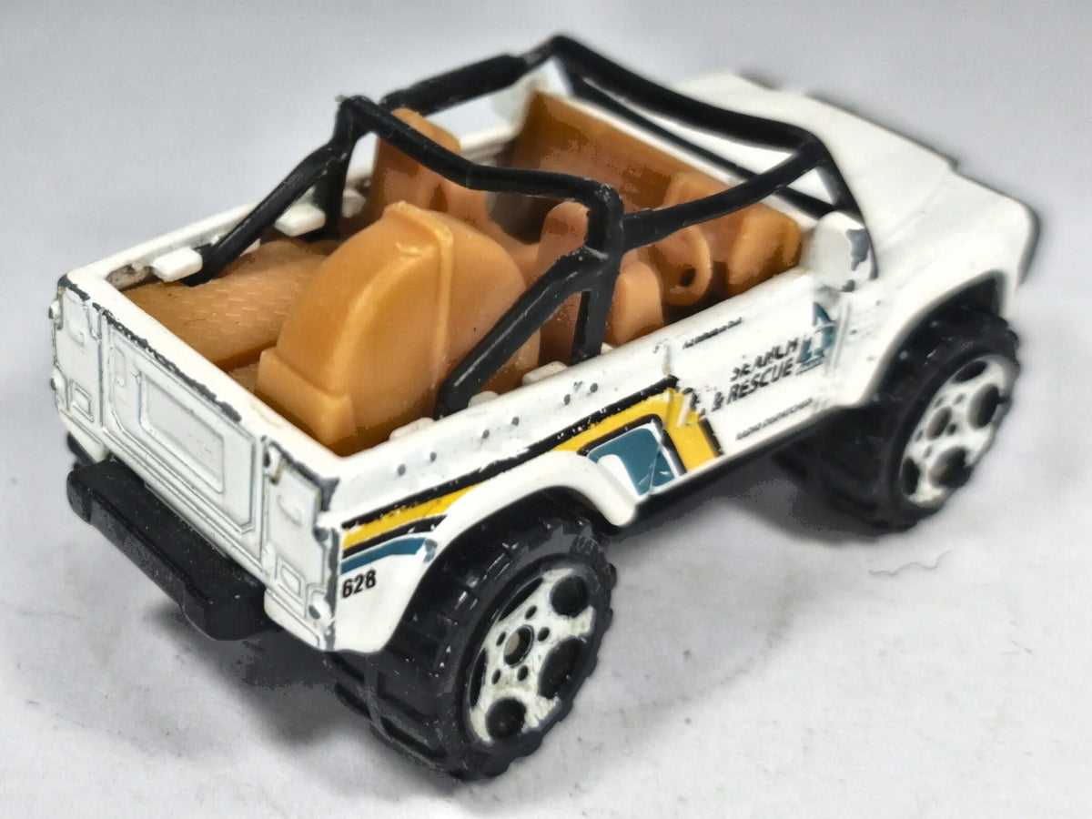 Jeep Wrangler Matchbox 1998 1:55 MCH RESCUE Luzak Biały – zdjęcie 3