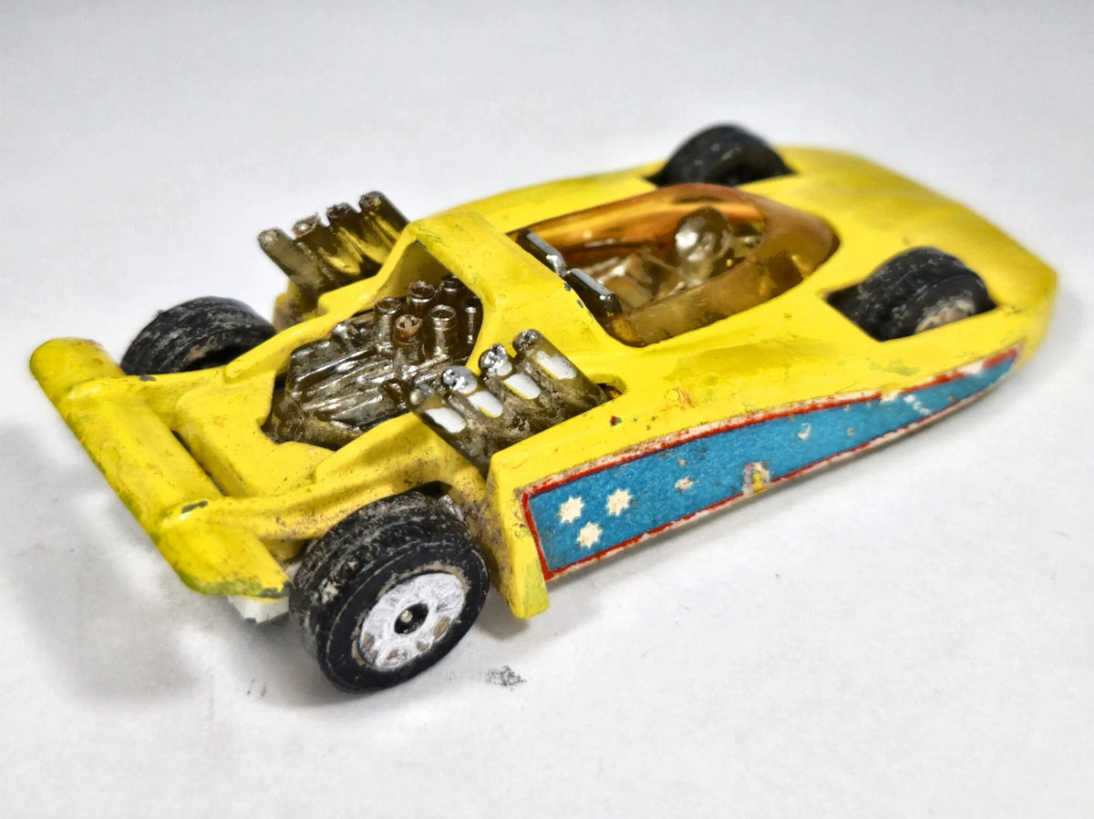 HOT RODDER Corgi Made in Great Britain Żółty 1:64 – zdjęcie 3