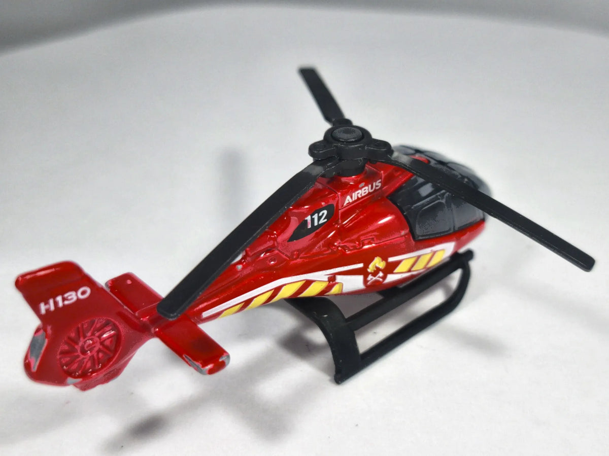 AIRBUS H130 HELIKOPTER, Majorette, Die cast REF 422D, Czerwony, 1:130 – zdjęcie 3