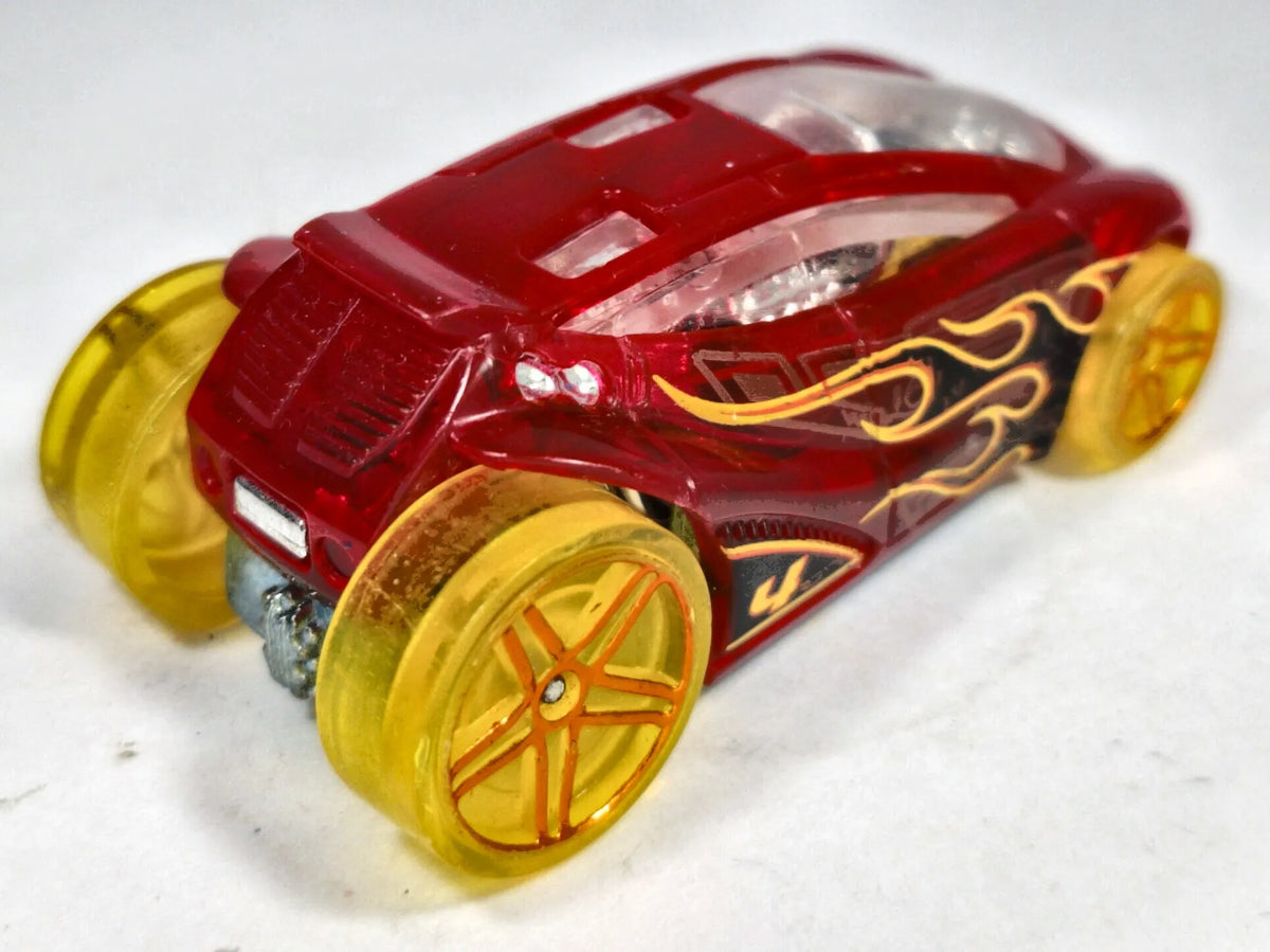 Vendetta Hot Wheels 2005 Czerwony Przeźroczysty 1:64 – zdjęcie 3