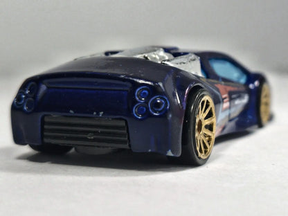 ZOTIC POLICE, Hot Wheels 2002, Die cast 56361, Niebieski, 1:64, Resoraki – zdjęcie 6