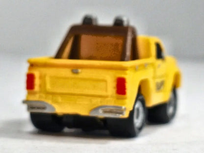 PICKUP 4X4 SUPT DPW Micro Machines Galoob 1988 Żółty 1:87 – zdjęcie 6