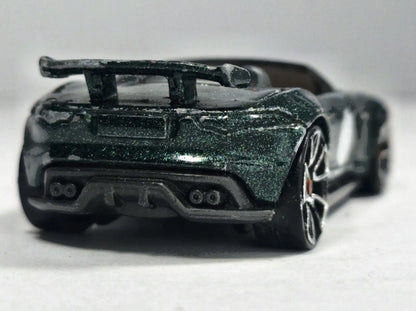 Jaguar F-Type Project 7 Hot Wheels 2015 Zielony 1:68 – zdjęcie 6