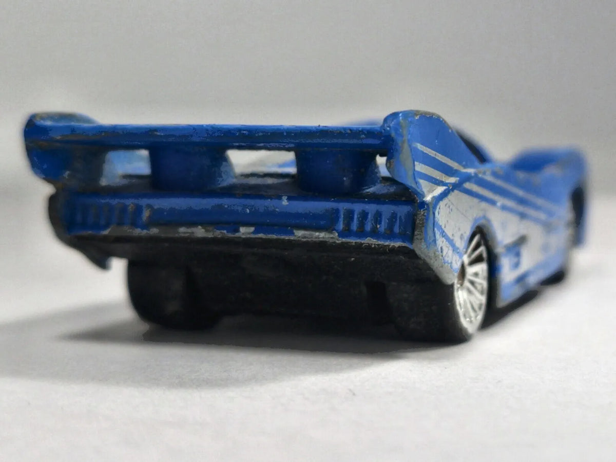 PORSCHE 956, Vintage Maisto #19, Die cast, Niebieski, 1:64, Resoraki – zdjęcie 6