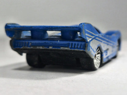 PORSCHE 956, Vintage Maisto #19, Die cast, Niebieski, 1:64, Resoraki – zdjęcie 6