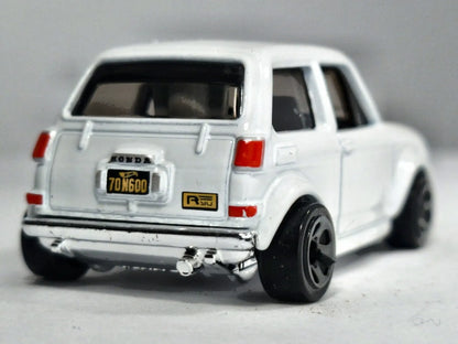 CUSTOM '70 HONDA N600 Mainline Hot Wheels 2020 Biały 1:64 – zdjęcie 6