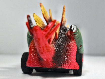 Samochód W Kształcie Stegozaura Dinobros Czerwony 1:55 – zdjęcie 6