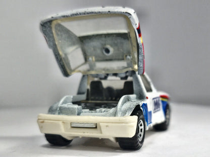 PEUGEOT 205 TURBO 16, Shell, Matchbox 1984, Die cast, Biały, 1:55, Resoraki – zdjęcie 6