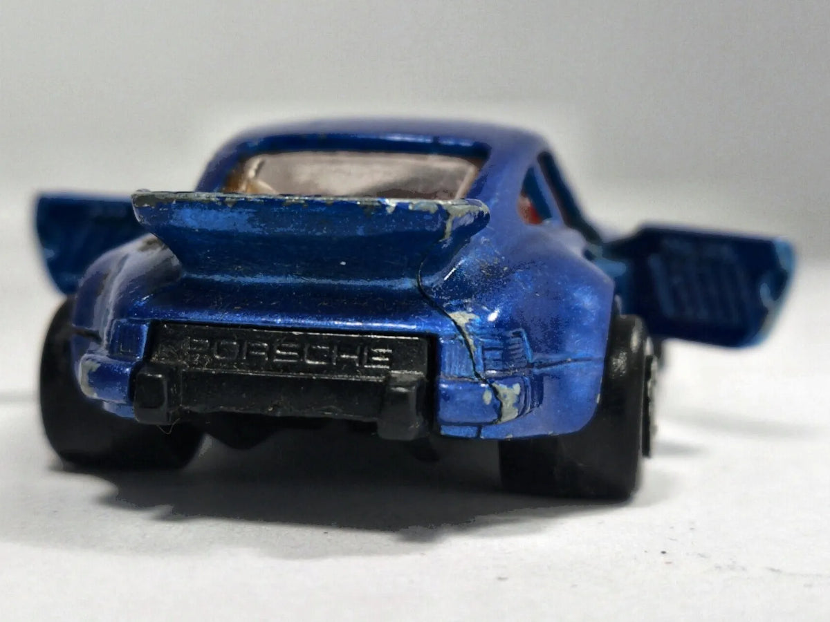 Porsche Turbo Majorette 1:57 Made in France Luzak Niebieski – zdjęcie 6