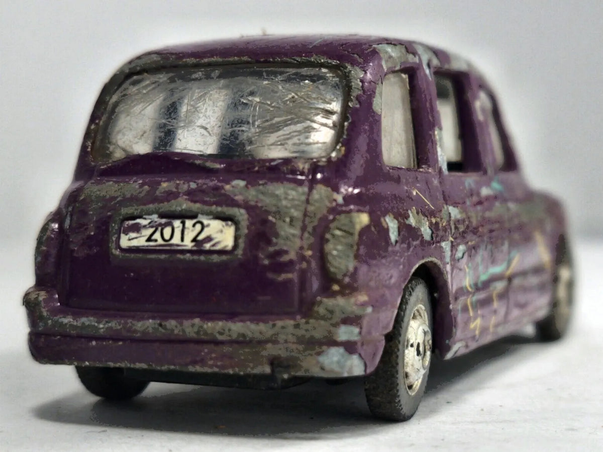TX1 TAXI London Taxi Corgi 2007 Fioletowy 1:53 – zdjęcie 6