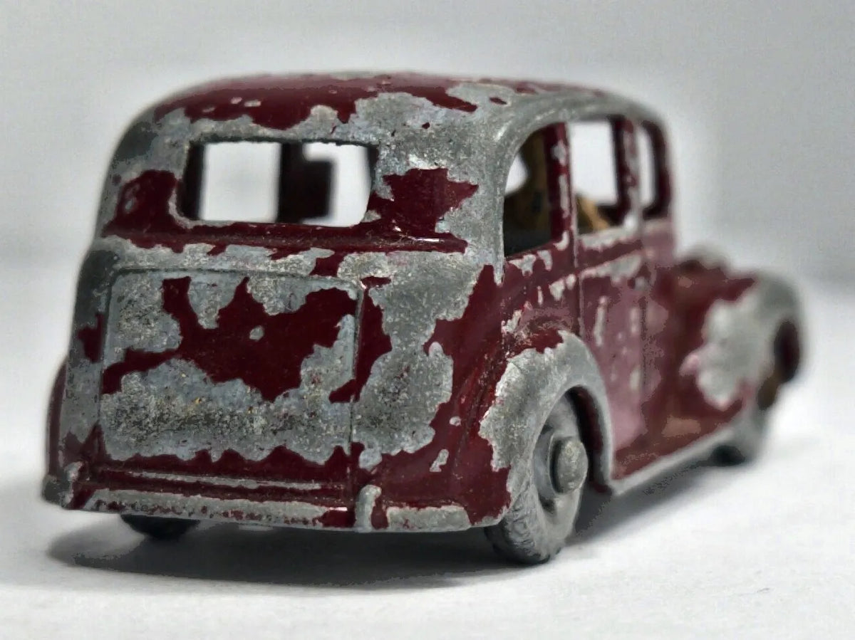 AUSTIN METROPOLITAN TAXI Matchbox '60 Bordowy 1:55 Made in England – zdjęcie 6