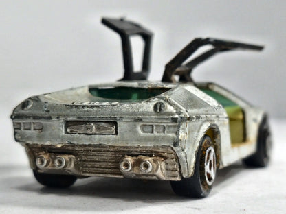 TURBO BMW Majorette 1976 Srebrny 1:60 Made in France – zdjęcie 6