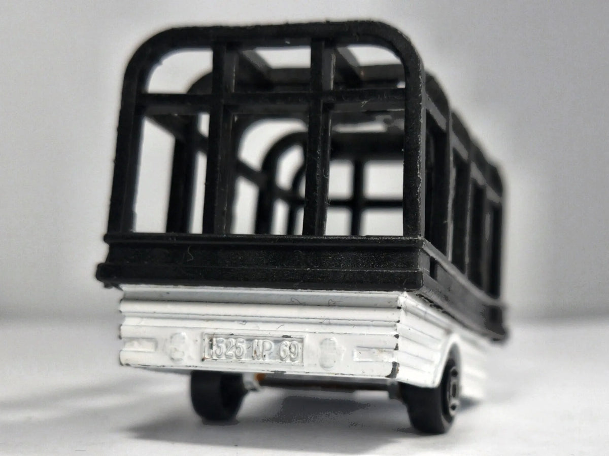Cage Trailer Majorette '80 Biały 1:64 Made in France – zdjęcie 6