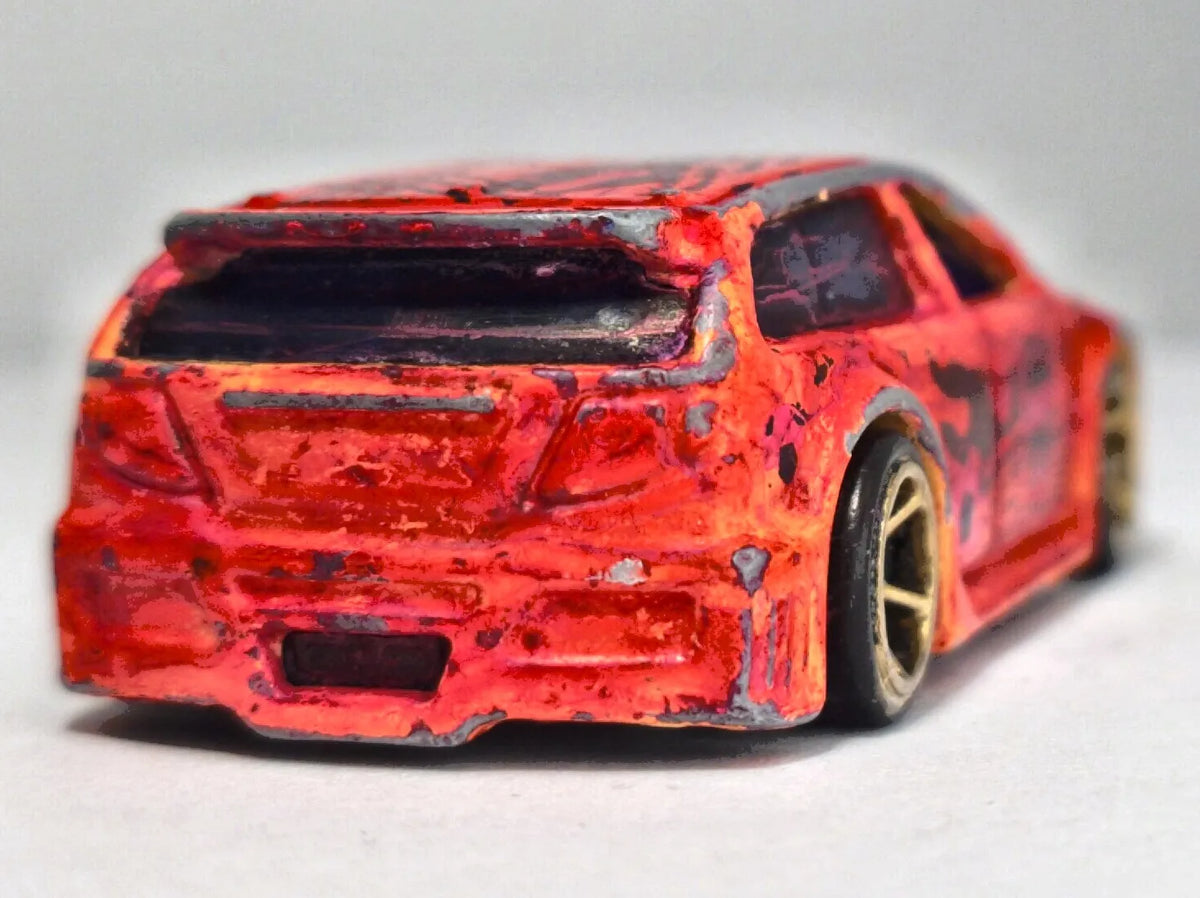 AUDACIOUS, Hot Wheels 2002, Die cast, Jaskrawy czerwony, 1:64, Resoraki – zdjęcie 6
