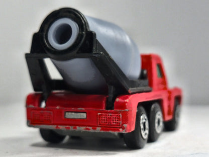 CEMENT TRUCK, Matchbox 1976, Made in England, Die cast N19, Czerwony, 1:87 – zdjęcie 6