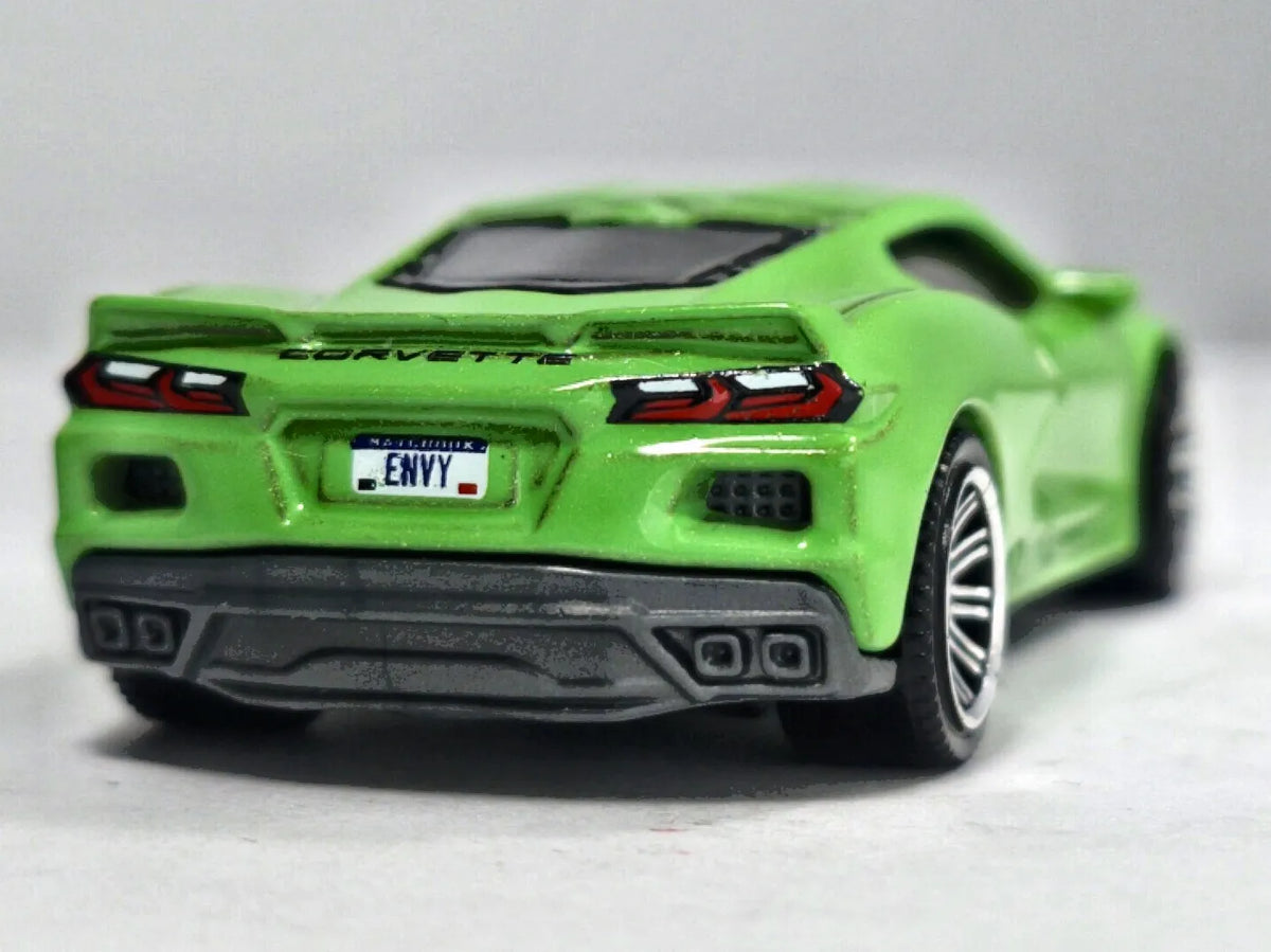 2020 Chevy Corvette Matchbox 2019 1:64 Zielony Sportowy – zdjęcie 6