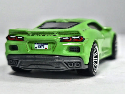 2020 Chevy Corvette Matchbox 2019 1:64 Zielony Sportowy – zdjęcie 6