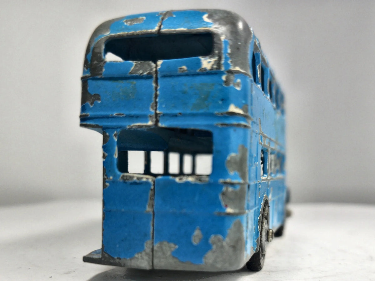 Aec Regent Rt London Bus Dinky Toys 1954-62 Niebieski 1:60 Made in England – zdjęcie 6