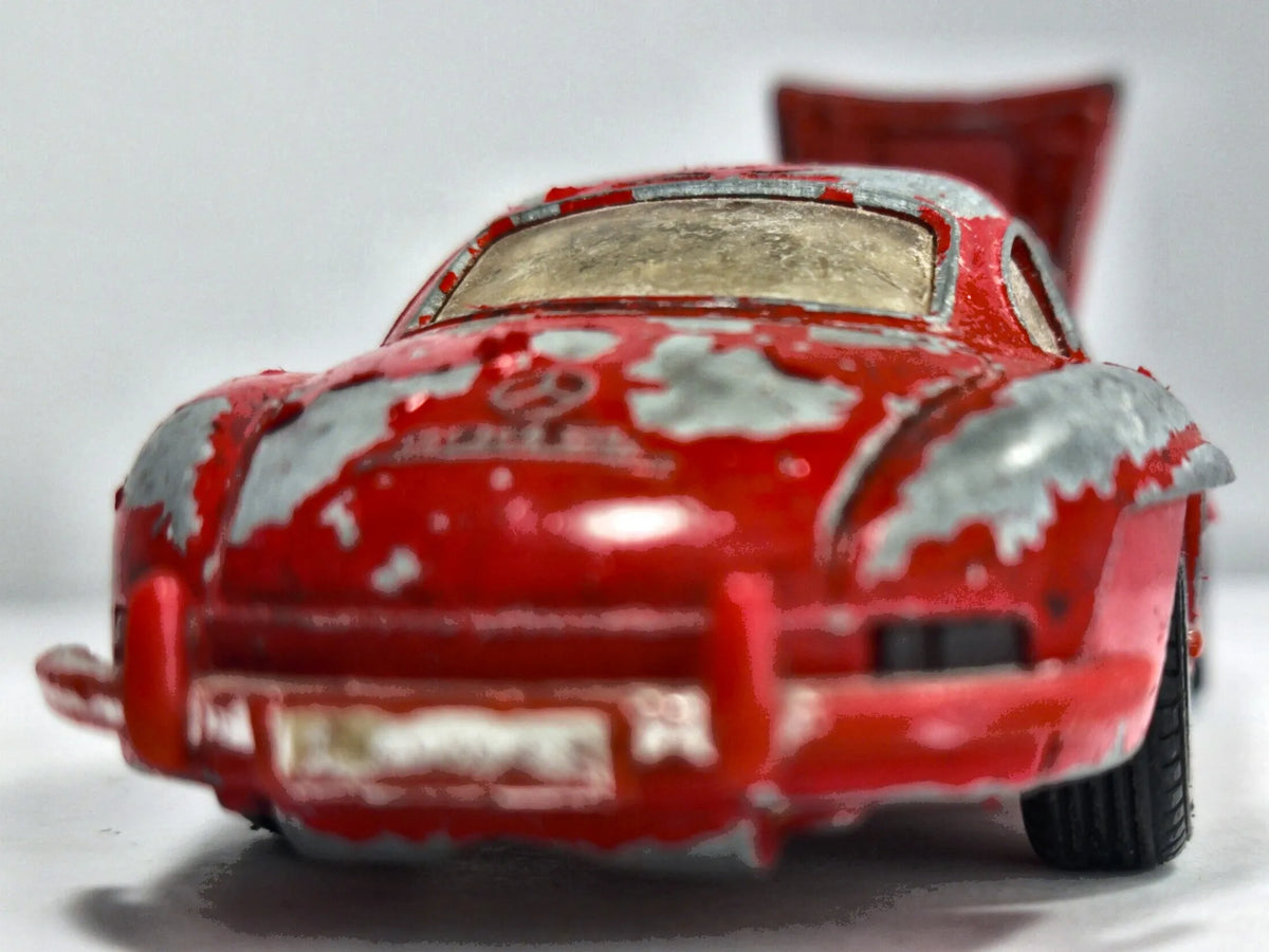 Mercedes Benz 300 SL Corgi '70 Czerwony 1:36 Made in Gt Britain – zdjęcie 6