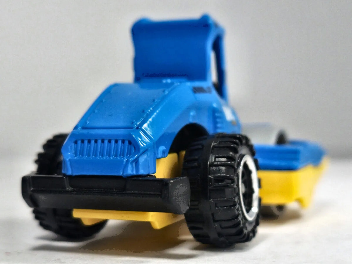 Road Roller Matchbox 2021 1:64 Walec drogowy Niebieski Budowa – zdjęcie 6