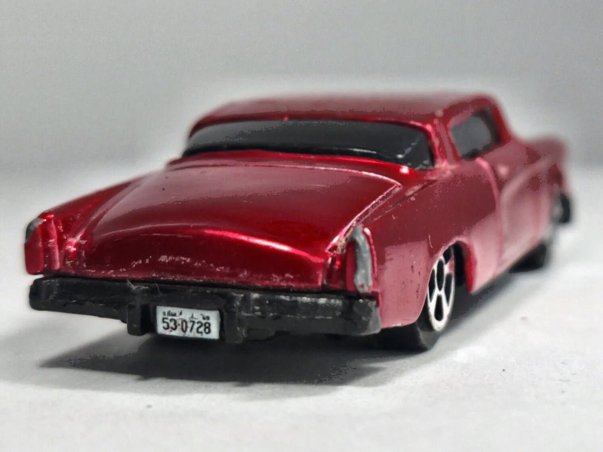 1953 STUDEBAKER STARLINER, Maisto, Die cast 11226, Bordowy, 1:64, Resoraki – zdjęcie 6