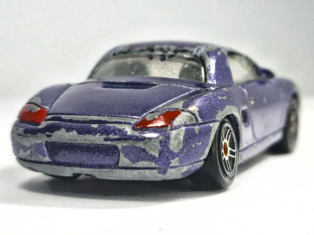 PORSCHE 986 BOXSTER, Realtoy, Die cast, Fioletowy, 1:58, Resoraki – zdjęcie 6