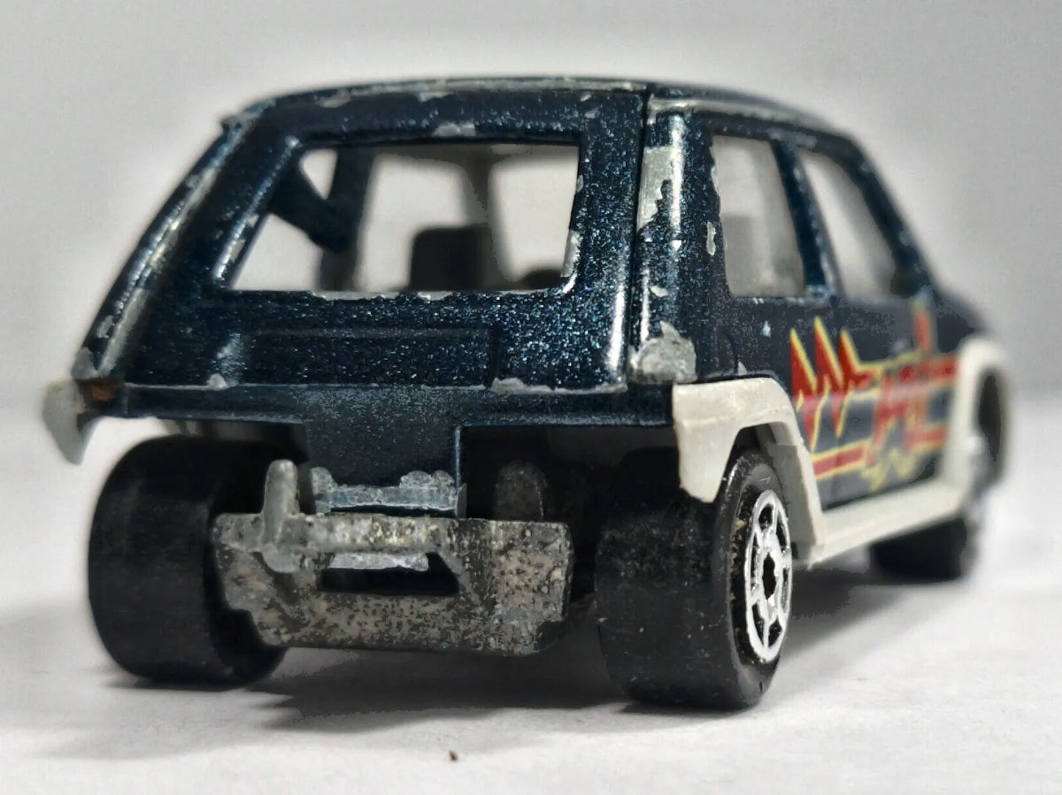 SUPERCINQ GT TURBO, Majorette 1980, France, 205, Metaliczny, 1:51, Resoraki – zdjęcie 6
