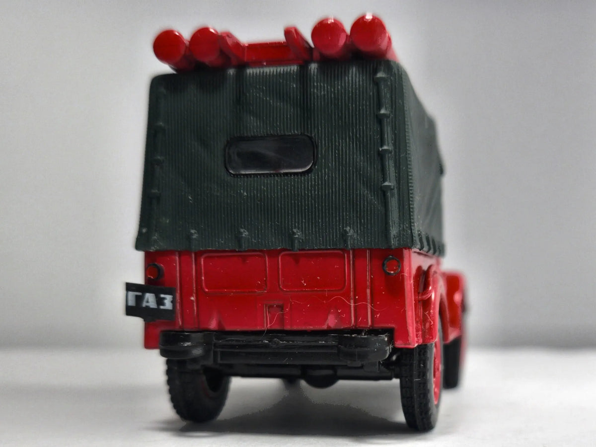 GAZ-69 PMG-20, STRAŻ POŻARNA, Deagostini, IMT20, Czerwony, 1:43, Resoraki – zdjęcie 6