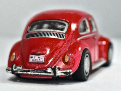VOLKSWAGEN BEETLE TYPE 1 Fiat Series Hongwell Czerwony 1:68 – zdjęcie 6