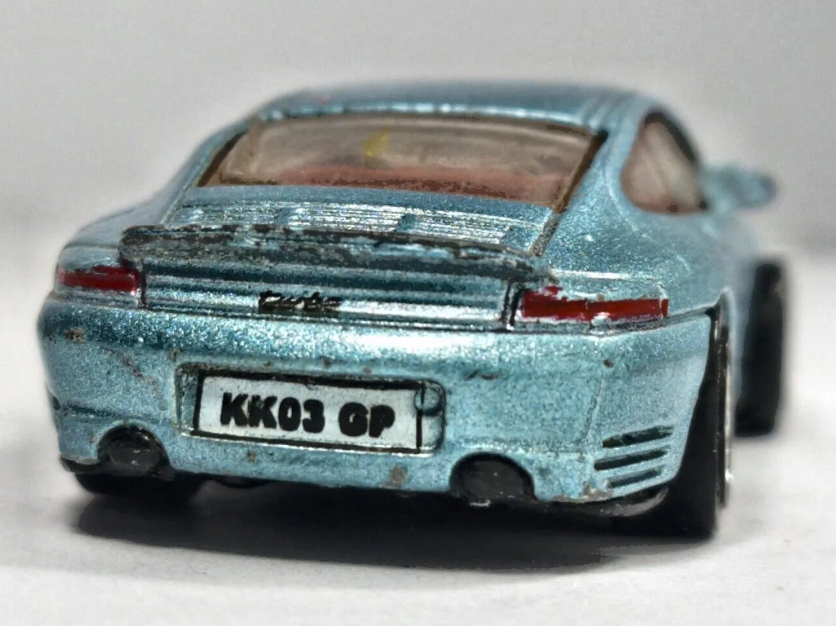Porsche 911 Turbo Matchbox 2001 1:58 Luzak Niebieski – zdjęcie 6