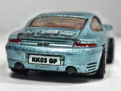 Porsche 911 Turbo Matchbox 2001 1:58 Luzak Niebieski – zdjęcie 6