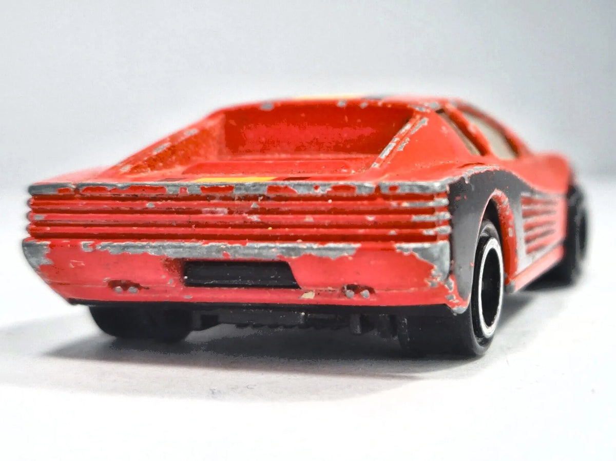 Ferrari Testarossa, SPEED STRIPS, Ertl, Die cast, Czerwony, 1:64, Resoraki – zdjęcie 6