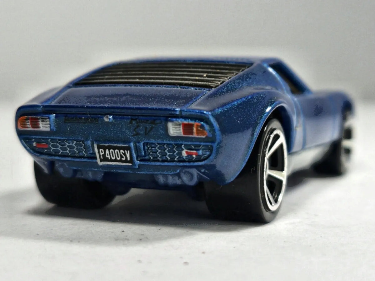 '71 LAMBORGHINI MIURA P400SV Hot Wheels 2017 Niebieski 1:64 – zdjęcie 6