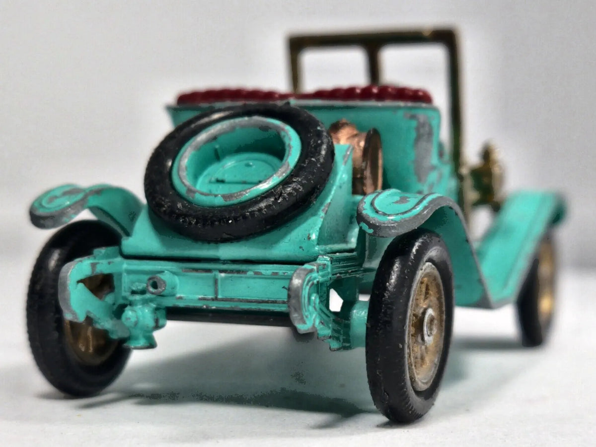 1911 MAXWELL ROADSTER Matchbox '70 Turkusowy 1:43 Made in England – zdjęcie 6
