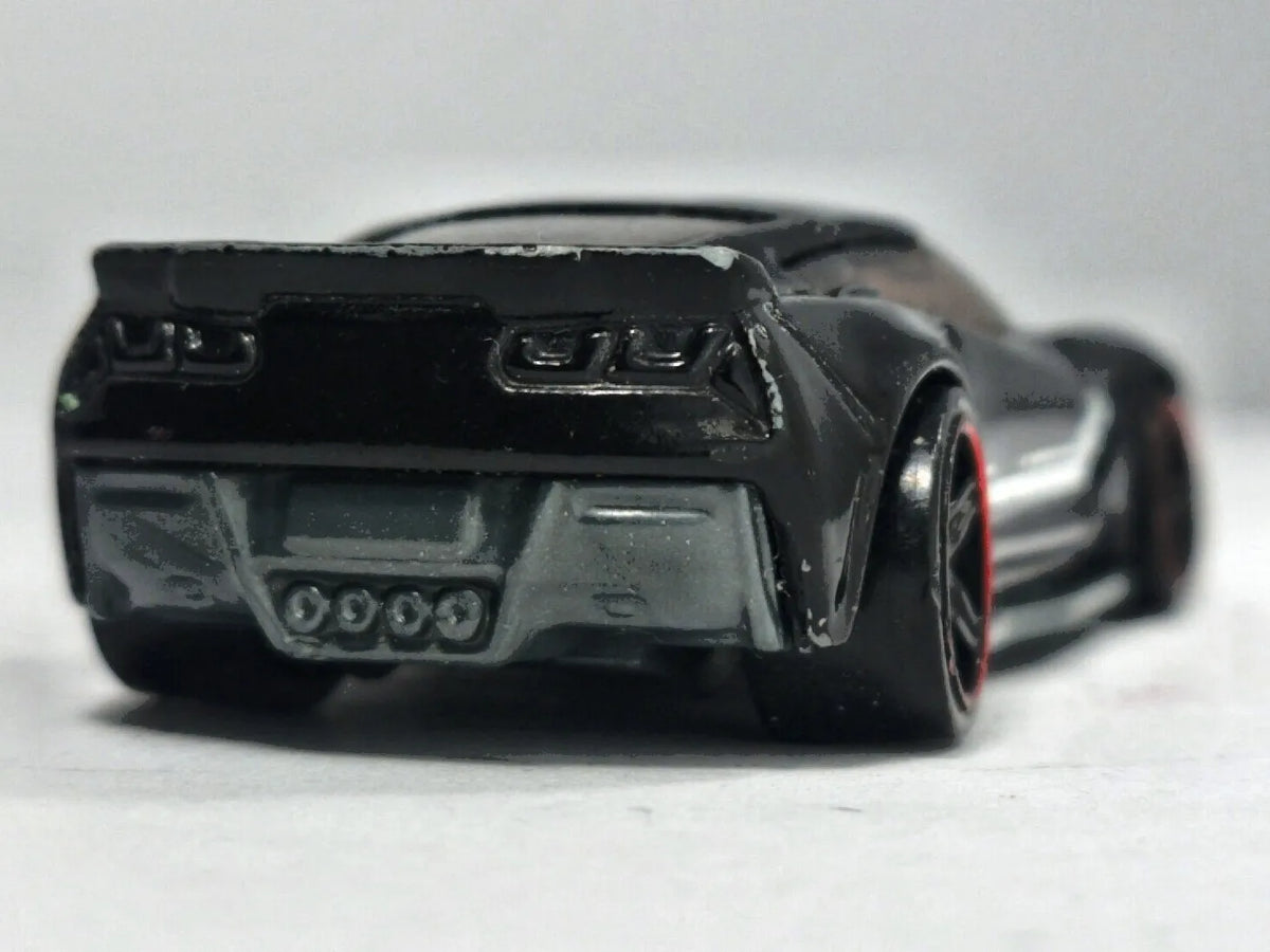 Corvette C7 Z06 Hot Wheels 2016 1:64 Luzak Czarny – zdjęcie 6